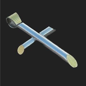 Sessin Durgham Solid Sterling Silver and 18K Gold one of a kind Cross